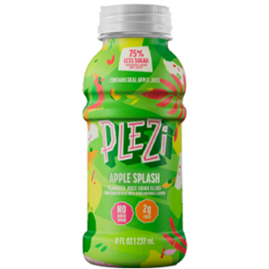 PLEZi Flavored Kids Juice Drink – Apple Splash Fruit Juice Drink Blend